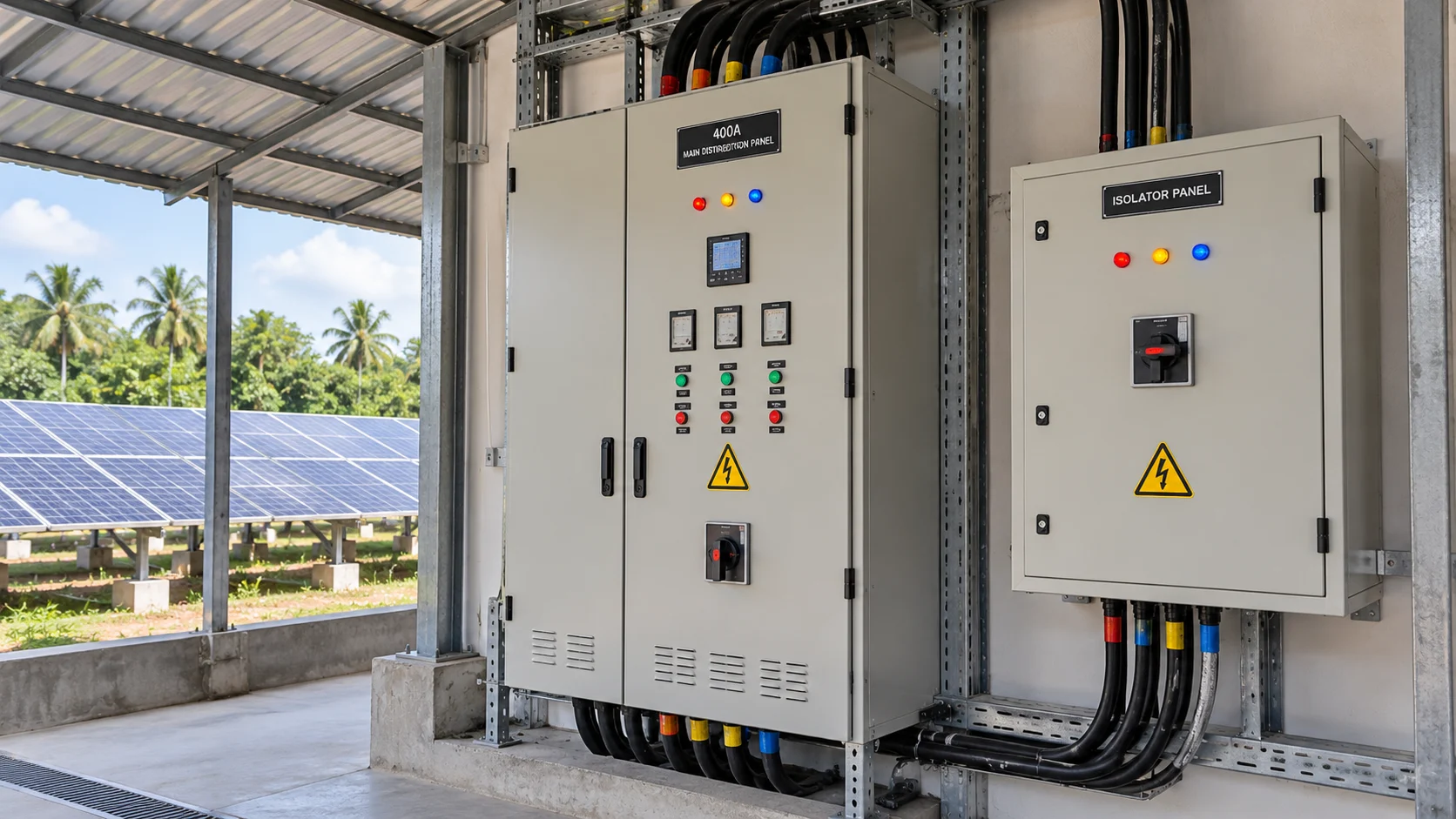 Solar Power System AC Installation at Sanilma Organic Farm