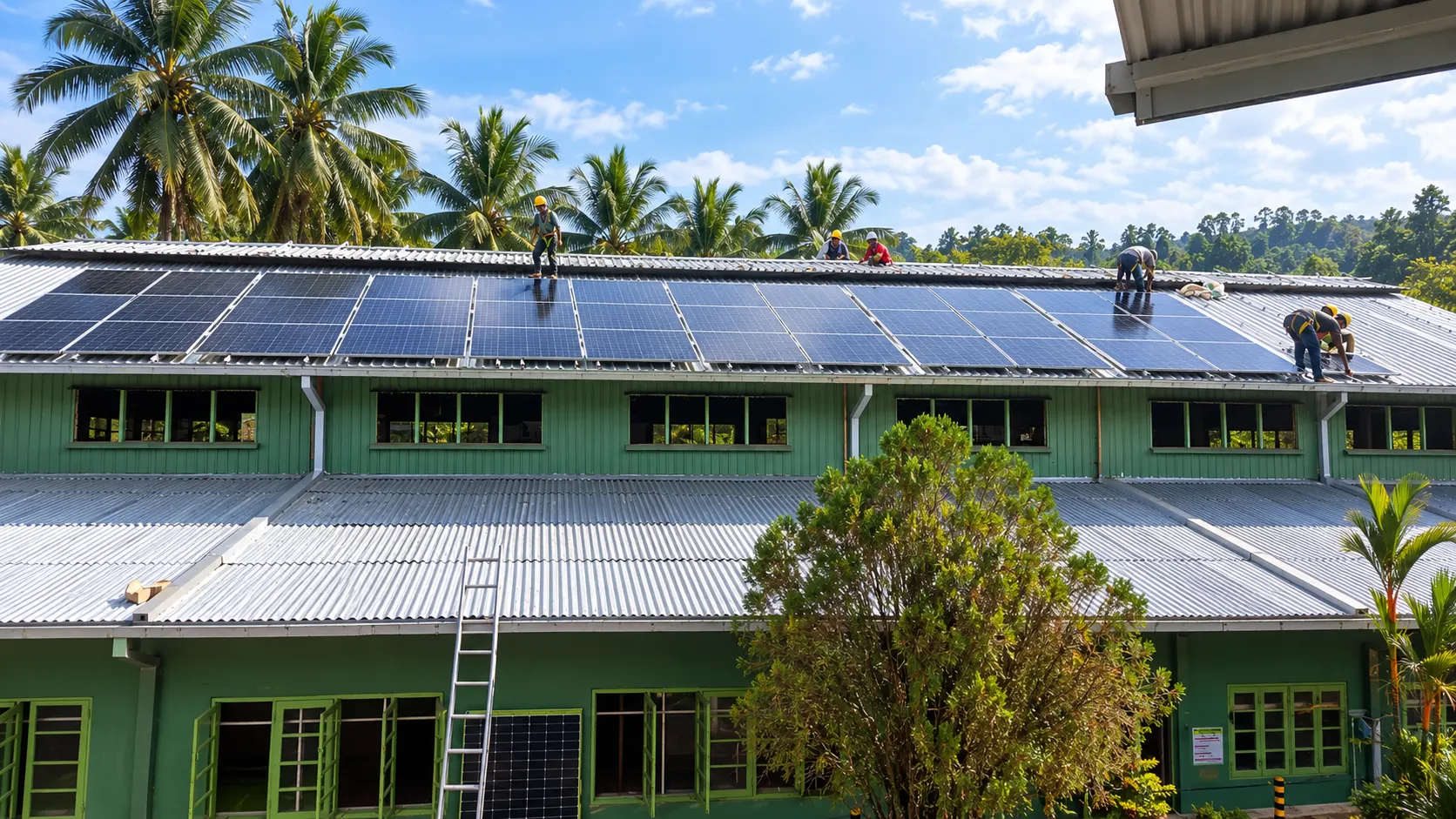 125kWdc On-Grid Solar Power System at Nilgiri Tea Factory